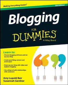 Blogging for Dummies, 5E For Sale