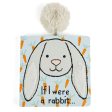 JellyCat If I Were A Rabbit Board Book (Silver) Discount