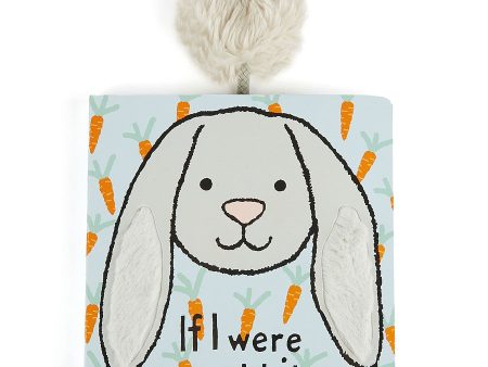 JellyCat If I Were A Rabbit Board Book (Silver) Discount