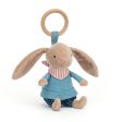 JellyCat Little Rambler Bunny Rattle Hot on Sale